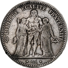 Monnaie, France, Hercule, 5 Francs, 1877, Paris, TB+, Argent, Gadoury:745a