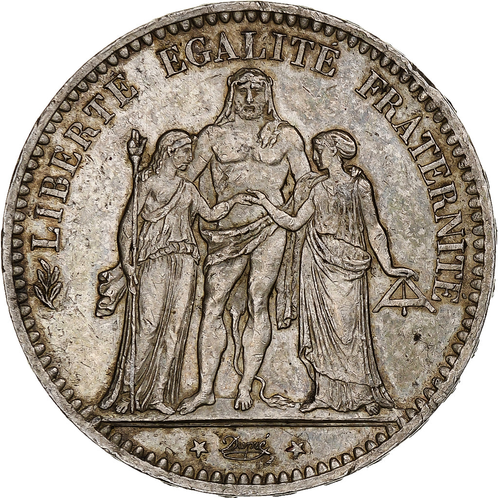 Monnaie, France, Hercule, 5 Francs, 1877, Paris, TTB+, Argent, Gadoury:745a