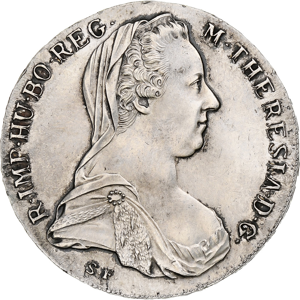 Autriche, Joseph II, Thaler, 1780, Refrappe, Argent, SUP, KM:T1