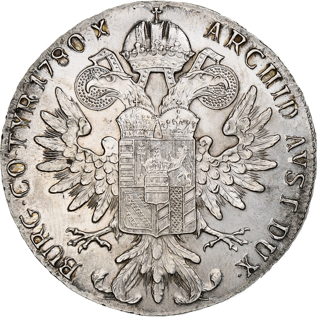Autriche, Joseph II, Thaler, 1780, Refrappe, Argent, SUP, KM:T1