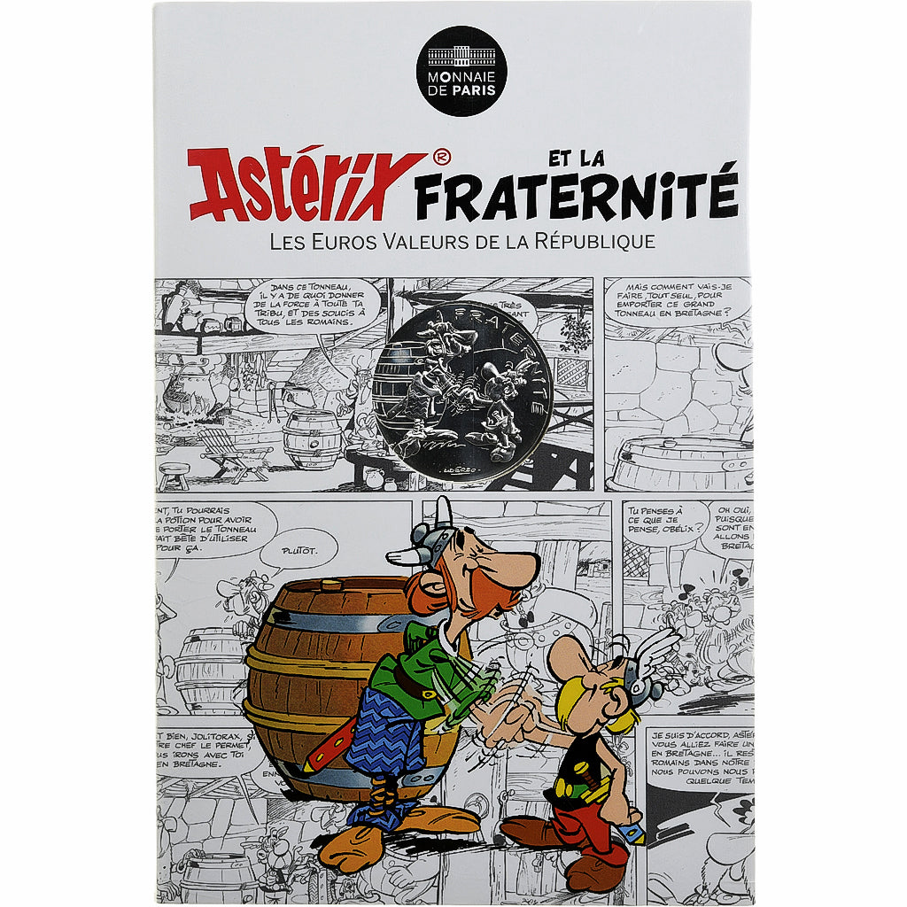 France, 10 Euro, Fraternité, Astérix chez les Bretons, 2015, Paris, FDC