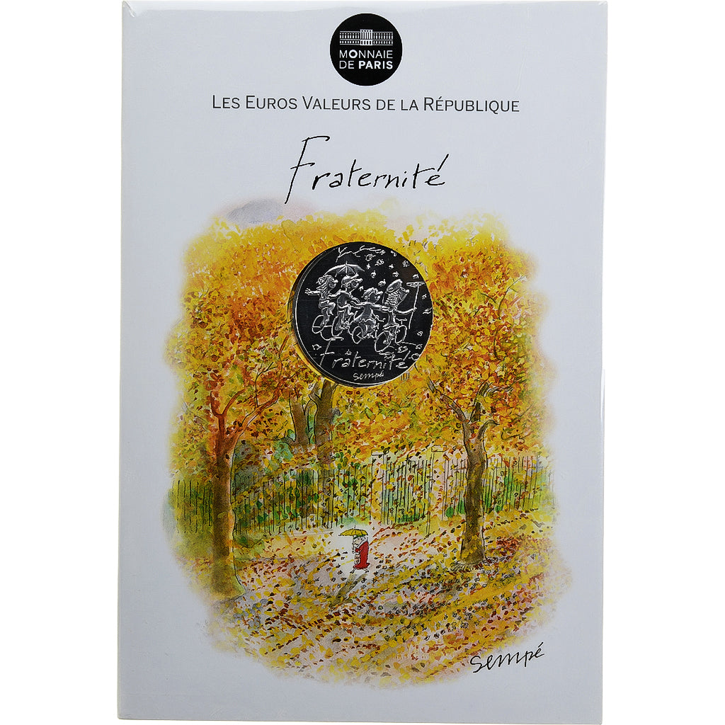 France, 10 Euro, Monnaie de Paris, Sempé-Automne, Fraternité, 2014, Monnaie de
