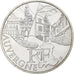 França, 10 Euro, Auvergne, 2011, Paris, MS(65-70), Prata, KM:1728