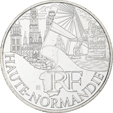 France, 10 Euro, Haute Normandie, 2011, Paris, FDC, Argent, KM:1738