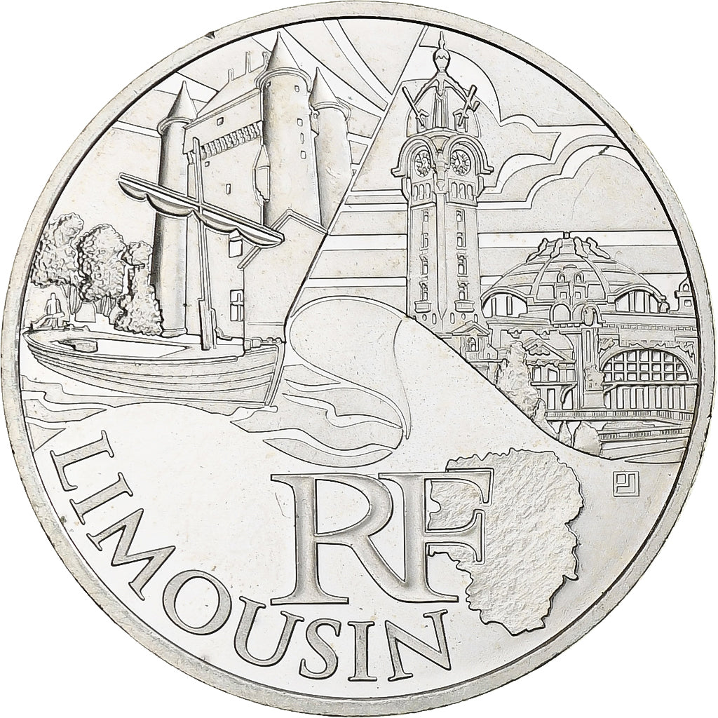 Frankreich, 10 Euro, Limousin, 2011, Paris, STGL, Silber, KM:1742