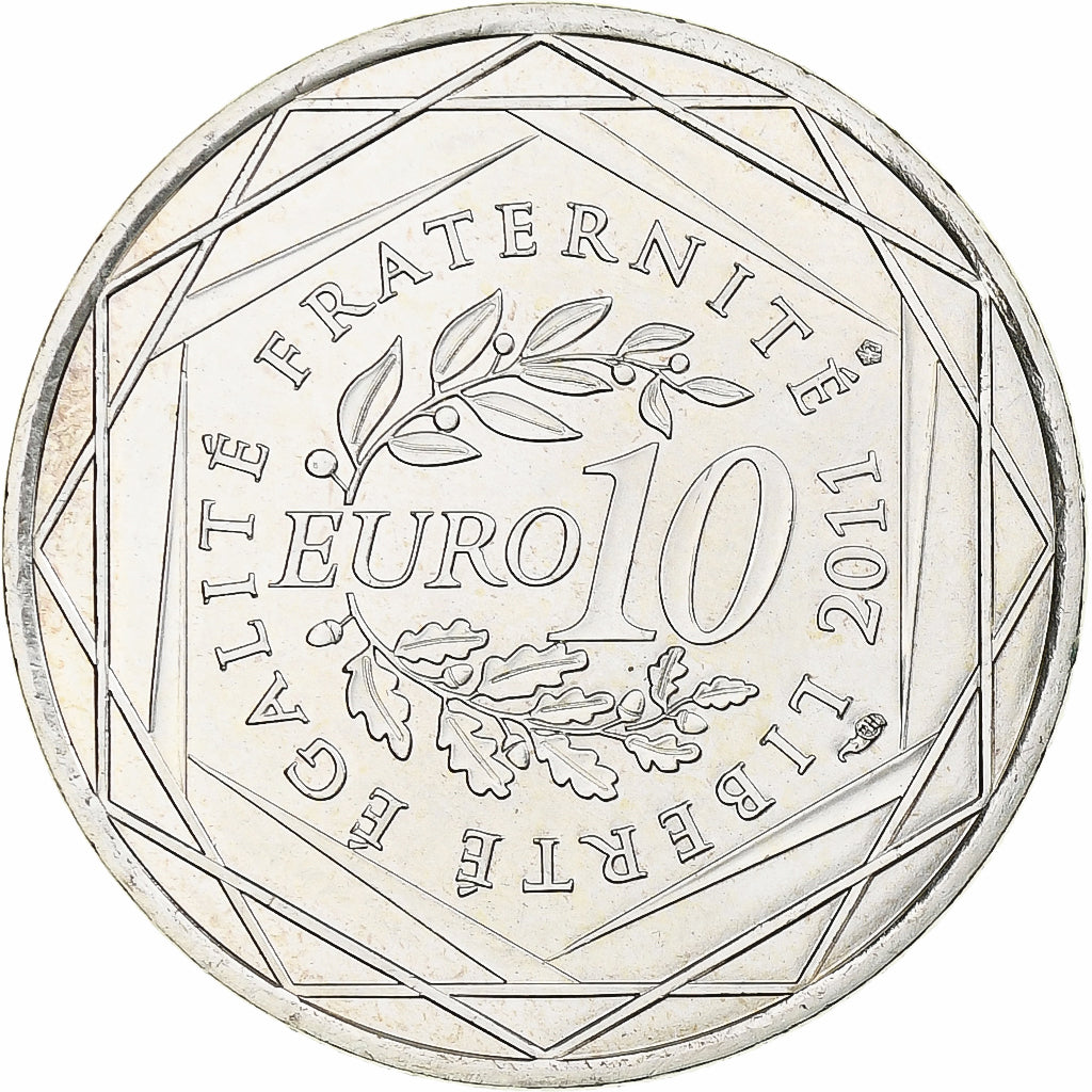 Francia, 10 Euro, Provence-Alpes-Cote d'Azur, 2011, Paris, FDC, Argento, KM:1749