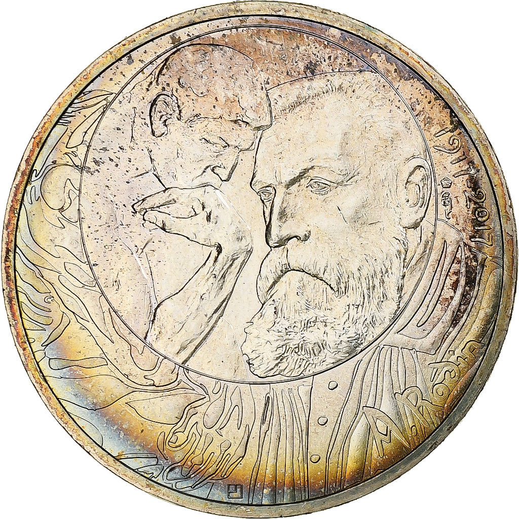 Frankreich, 10 Euro, Auguste Rodin, 2017, Paris, STGL, Silber