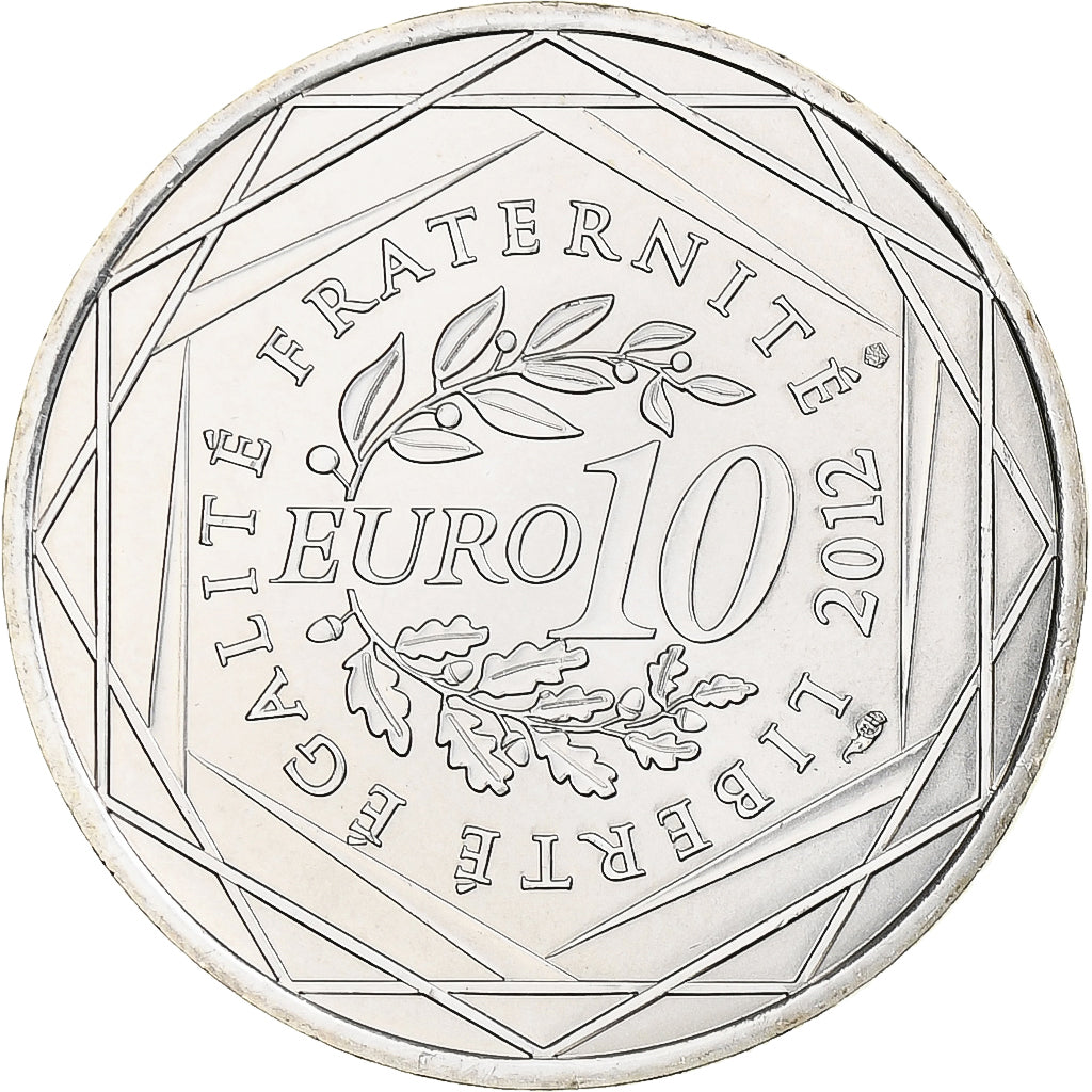 Francia, 10 Euro, 2012, Poitou-Charente, FDC, Argento