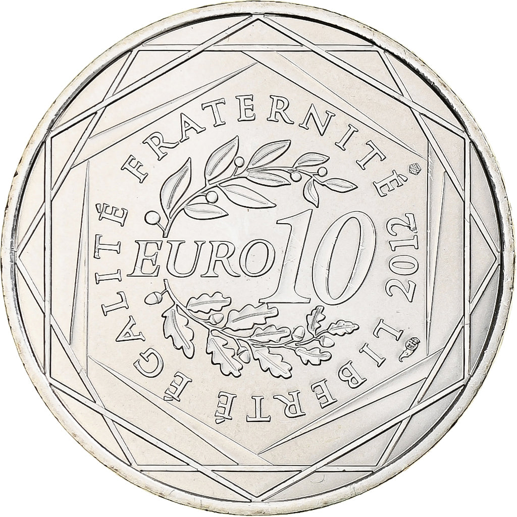Frankreich, 10 Euro, 2012, Paris, Aquitaine, STGL, Silber, Gadoury:EU514