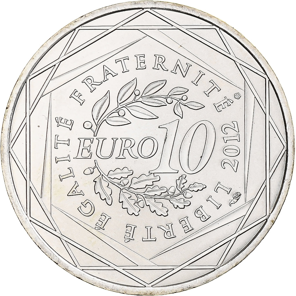 France, 10 Euro, 2012, Nord-Pas De Calais, MS(65-70), Silver