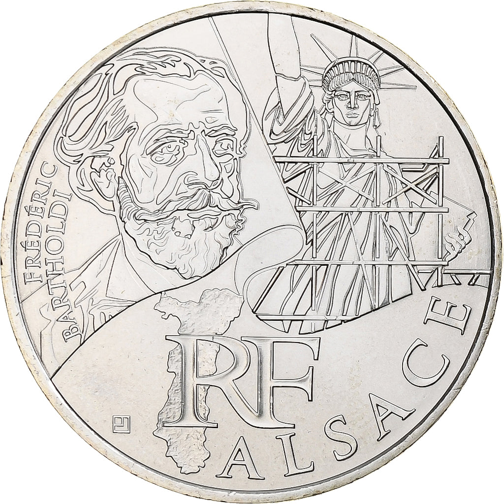 France, 10 Euro, Alsace, 2012, Paris, MS(65-70), Silver, Gadoury:EU514, KM:1870