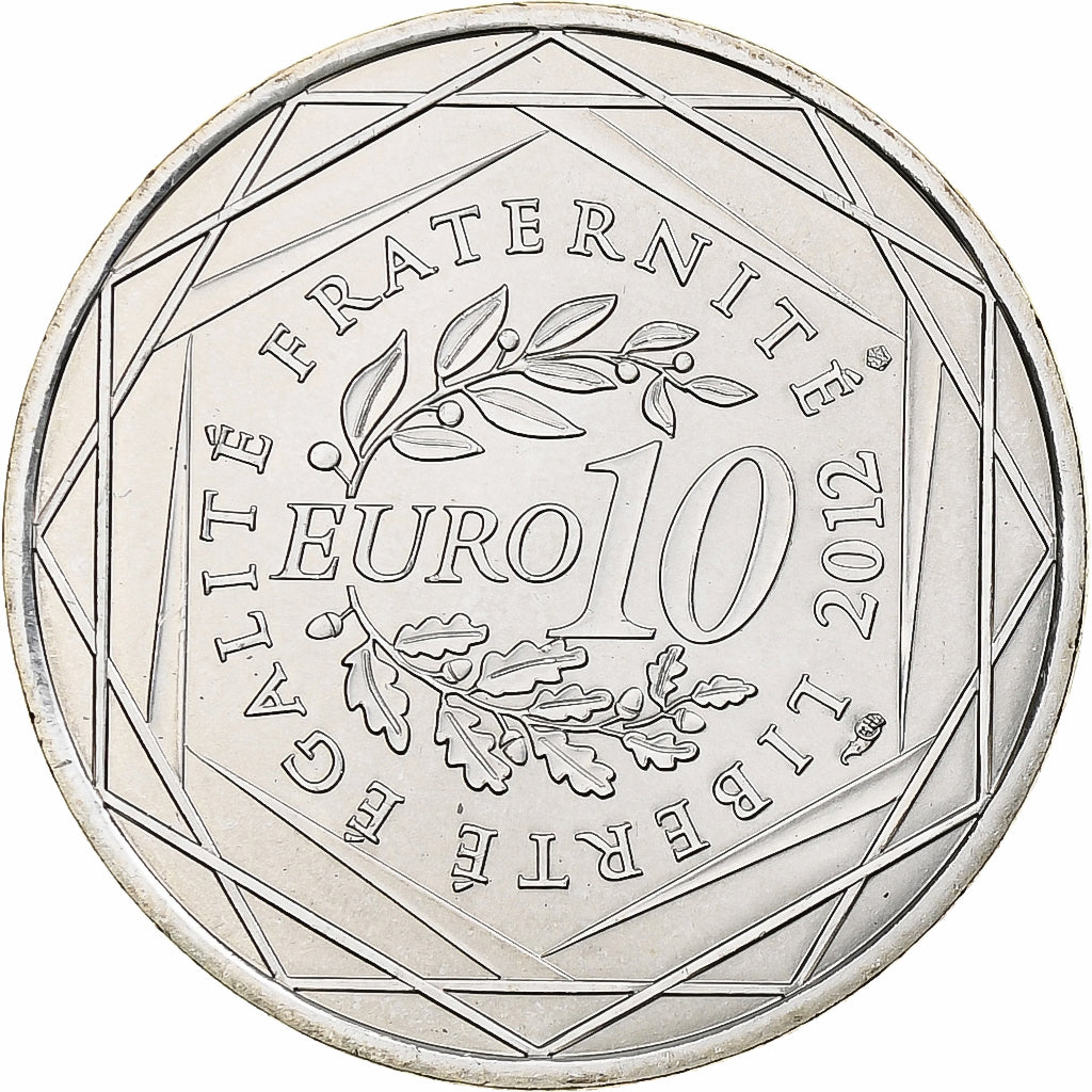 France, 10 Euro, Picardie, 2012, Paris, MS(65-70), Silver, Gadoury:EU514