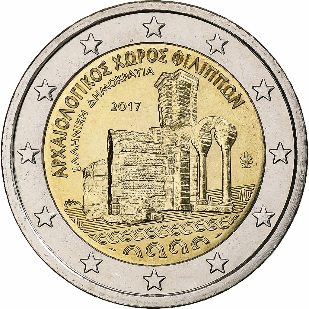 Grèce, 2 Euro, Archeological Site of Philippi, 2017, SPL+, Bimétallique
