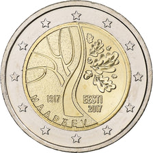 Estonia, 2 Euro, Route vers l'indépendance, 2017, STGL, Bi-Metallic