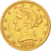 UNITED STATES, Coronet Head, $5, Half Eagle, 1893, U.S. Mint, KM #101,...