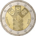 Łotwa, 2 Euro, 100 ans des pays baltes, 2018, MS(64), Bimetaliczny