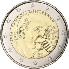 France, 2 Euro, 2016, François Mitterand, SPL+, Bimétallique