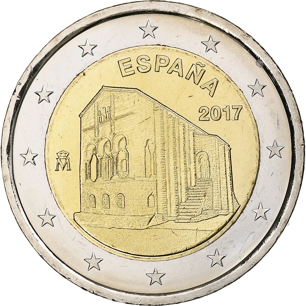 Spain, 2 Euro, Églises du royaume des Asturies, 2017, MS(64), Bi-Metallic