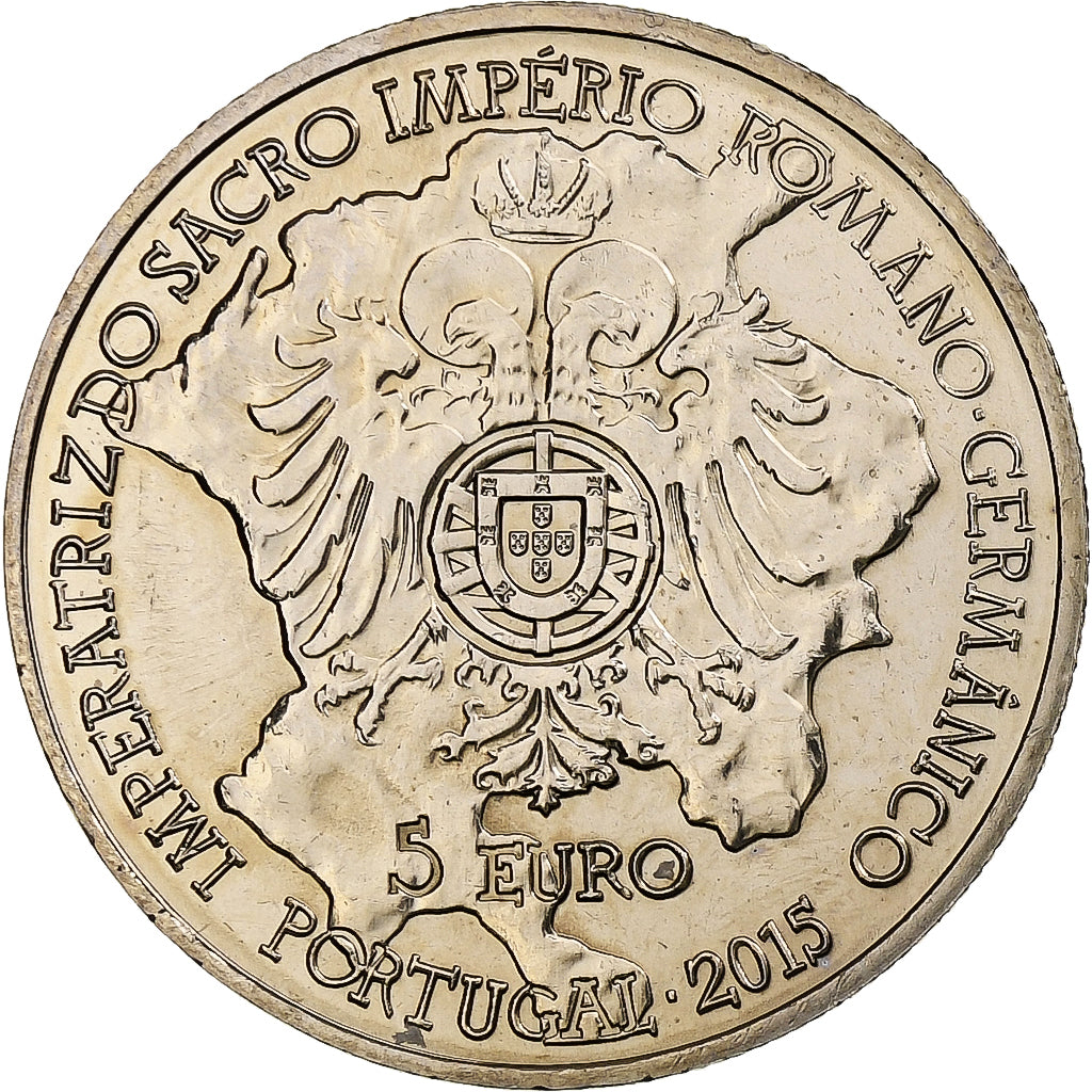 Portugal, 5 Euro, ISABEL DE PORTUGAL, 2015, SPL+, Cupro-nickel, KM:New