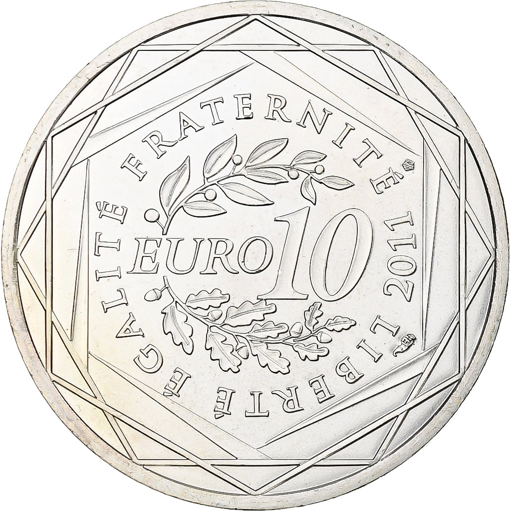 France, 10 Euro, 2011, Paris, Argent, FDC, KM:1744