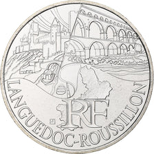 France, 10 Euro, Languedoc-Rousillon, 2011, Paris, FDC, Argent, KM:1741