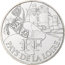 France, 10 Euro, Pays de la Loire, 2011, FDC, Argent