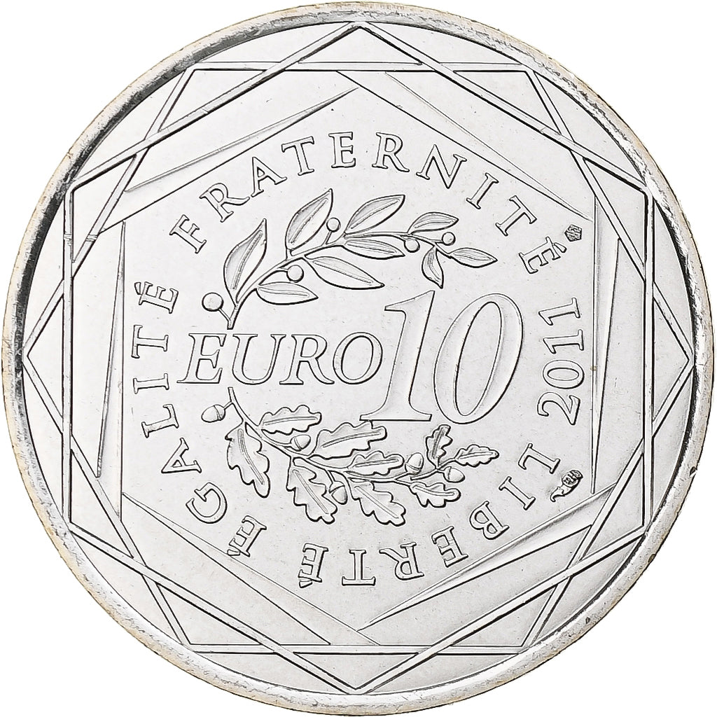 France, 10 Euro, Pays de la Loire, 2011, FDC, Argent