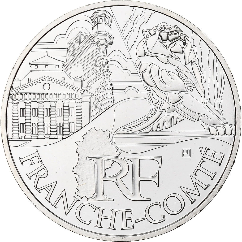 Frankreich, 10 Euro, Franche-Comté, 2011, Paris, STGL, Silber, KM:1735