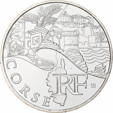 France, 10 Euro, Corse, 2011, Paris, FDC, Argent, KM:1740