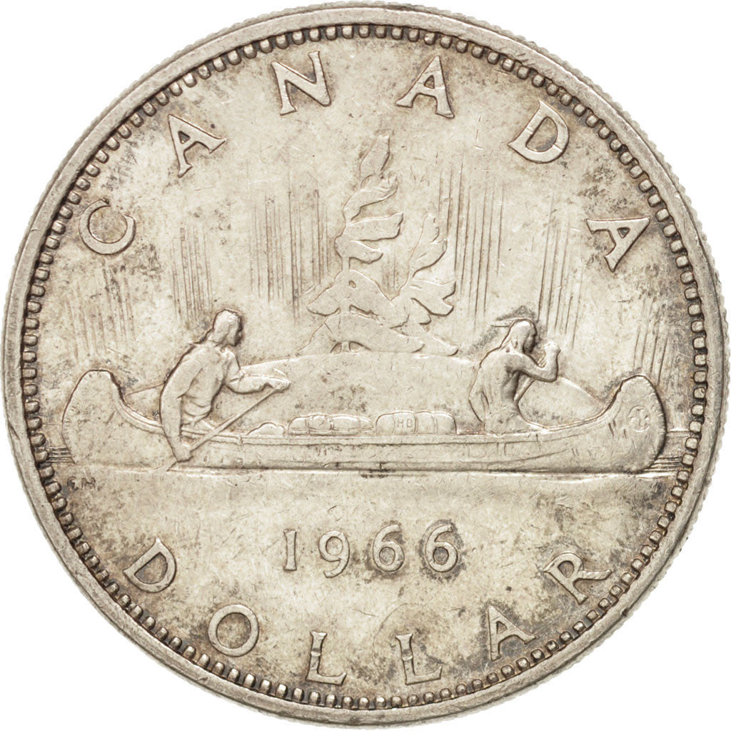 Coin, Canada, Elizabeth II, Dollar, 1966, Royal Canadian Mint, Ottawa