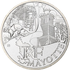 France, 10 Euro, Mayotte, 2011, Paris, FDC, Argent, Gadoury:EU450, KM:1726