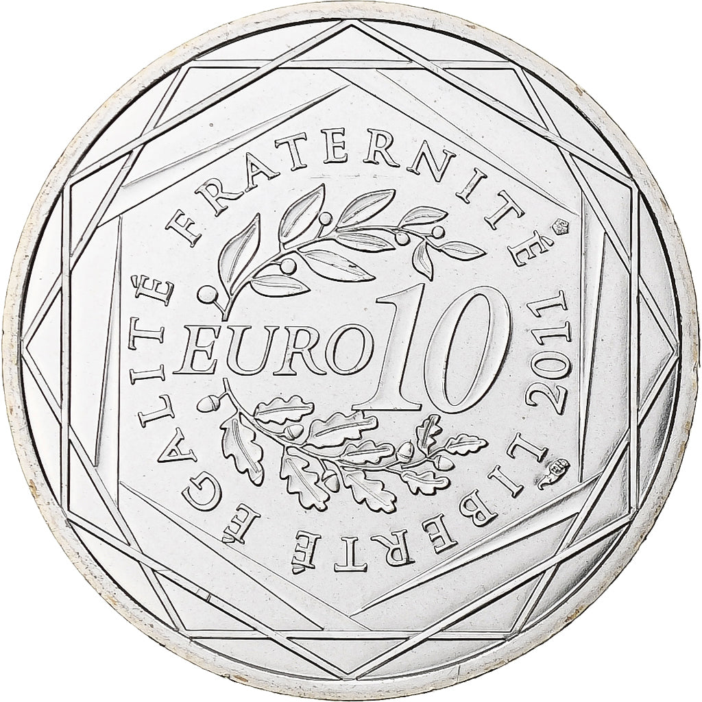 France, 10 Euro, Mayotte, 2011, Paris, FDC, Argent, Gadoury:EU450, KM:1726