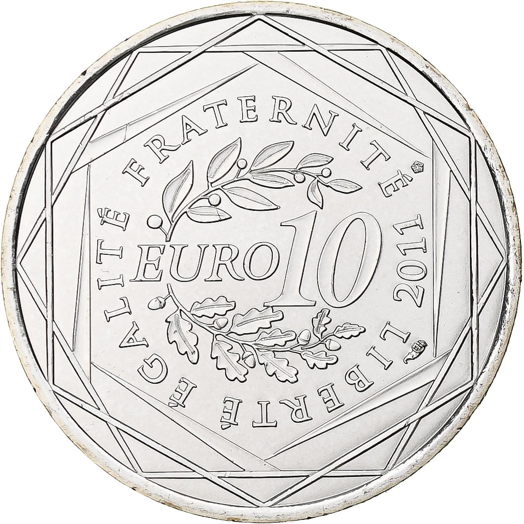 France, 10 Euro, Basse Normandie, 2011, Paris, FDC, Argent, KM:1729