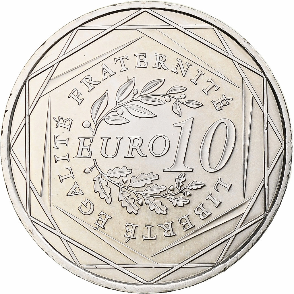France, 10 Euro, 2009, Semeuse, MS(65-70), Silver, KM:1580