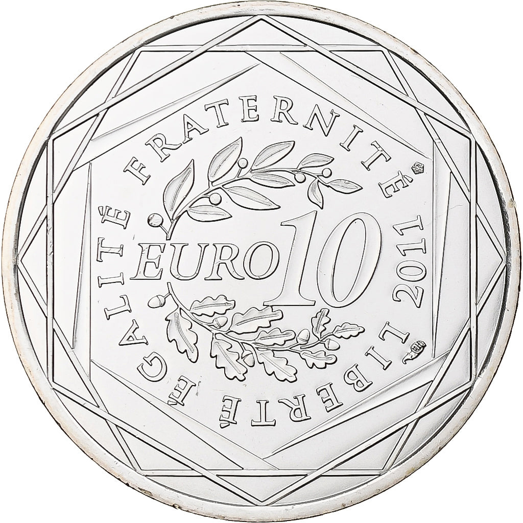 Frankrijk, 10 Euro, Guadeloupe, 2011, Paris, Zilver, FDC, KM:1737