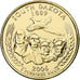 United States, Quarter, South Dakota, 2006, U.S. Mint, golden, Copper-Nickel