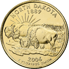 Verenigde Staten, North Dakota, Quarter, 2006, U.S. Mint, Philadelphia, golden