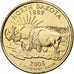 Verenigde Staten, North Dakota, Quarter, 2006, U.S. Mint, Philadelphia, golden