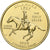 United States, Quarter, Delaware, 1999, U.S. Mint, gold-plated coin