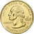 United States, Quarter, Delaware, 1999, U.S. Mint, gold-plated coin