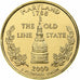 Estados Unidos, Maryland, Quarter, 2000, U.S. Mint, FDC, Gold plated