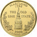 Stati Uniti, Maryland, Quarter, 2000, U.S. Mint, FDC, Gold plated
