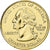 Vereinigte Staaten, Rhode Island, Quarter, 2001, golden, STGL, Kupfer-Nickel