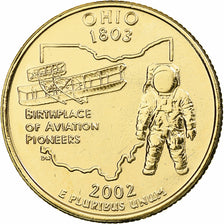 Estados Unidos da América, Ohio, Quarter, 2002, U.S. Mint, Philadelphia