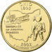 Vereinigte Staaten, Ohio, Quarter, 2002, U.S. Mint, Philadelphia, golden, STGL