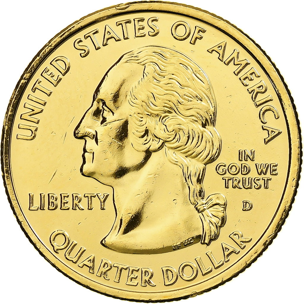 Vereinigte Staaten, Maine, Quarter, 2003, U.S. Mint, Denver, golden, STGL