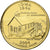 United States, Quarter, Iowa, 2004, United States Mint, Denver, Gold plated
