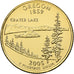 USA, Quarter, Oregon, 2005, U.S. Mint, golden, Miedź-Nikiel powlekany miedzią