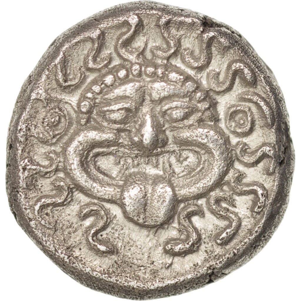 Thrace, Apollonia Pontica (390 BC), Drachm, Apollonia, BB+, Argento, SNG Cop:454