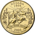 United States, Quarter, Nevada, 2006, Philadelphia, golden, Copper-nickel